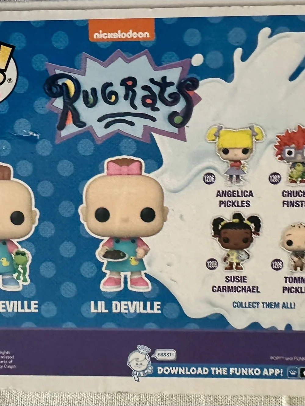 Funko Pop! Television set featuring Phil and Lil Deville from Rugrats.
